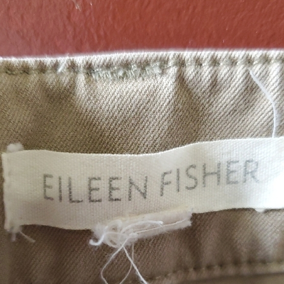 Eileen Fisher Tan Ankle Cropped Pants - Picture 2 of 10